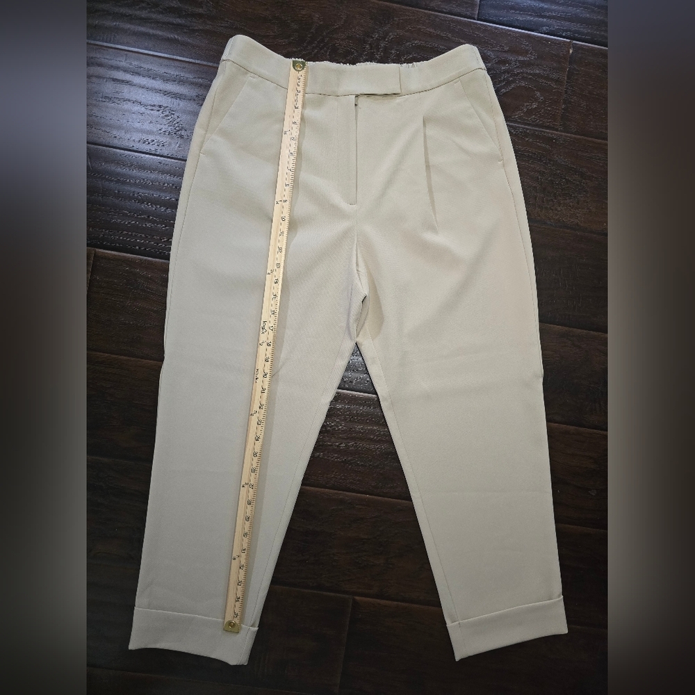 Loft Womens High Rise Straight Khacki Casual Pants Size Large - Picture 3 of 12